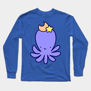 Moon Star Octopus Long Sleeve T-Shirt